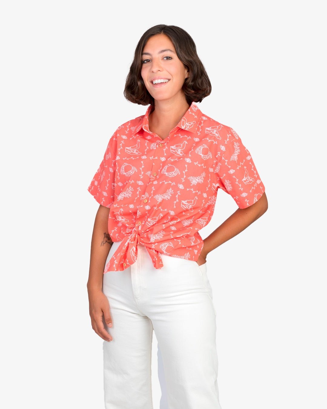 Terra Women s Hawaiian Shirt Inspired by Galicia Free Shipping