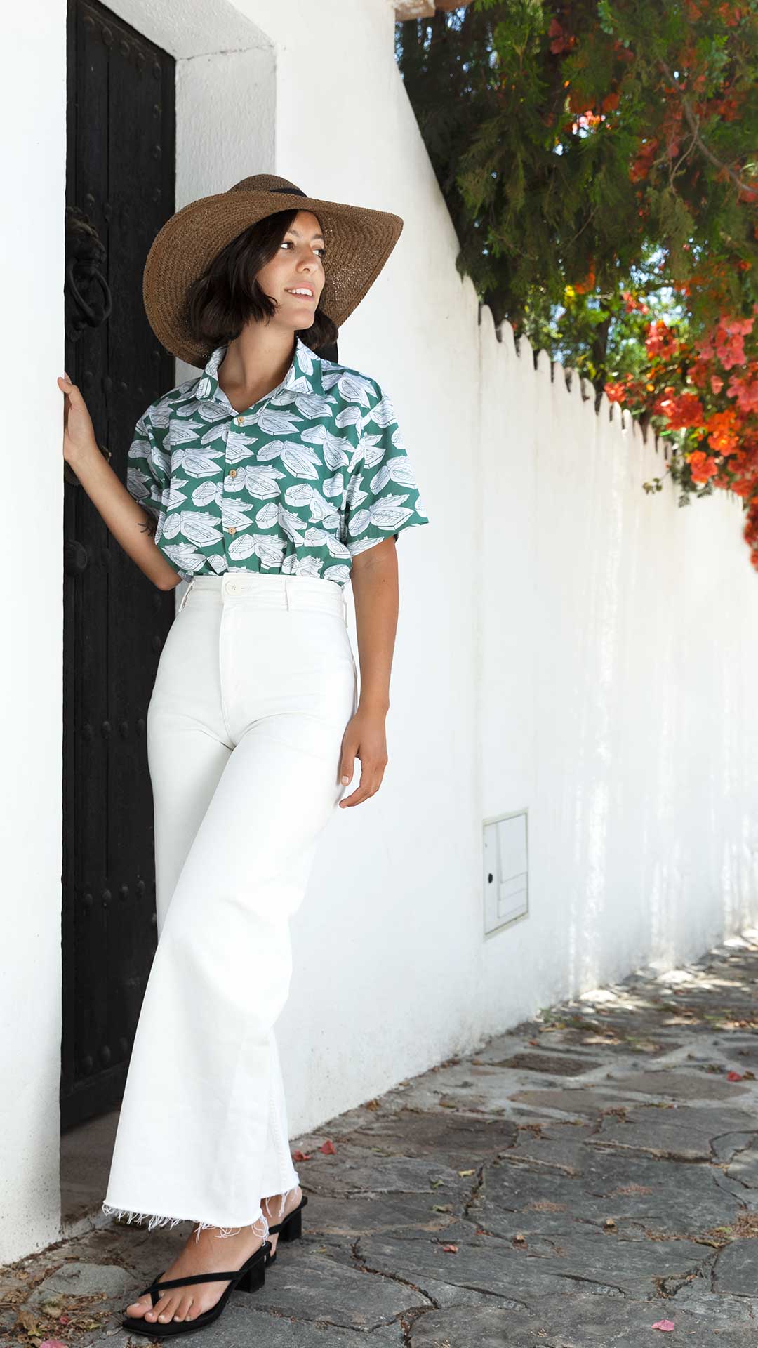 Camisa hawaiana mujer on sale